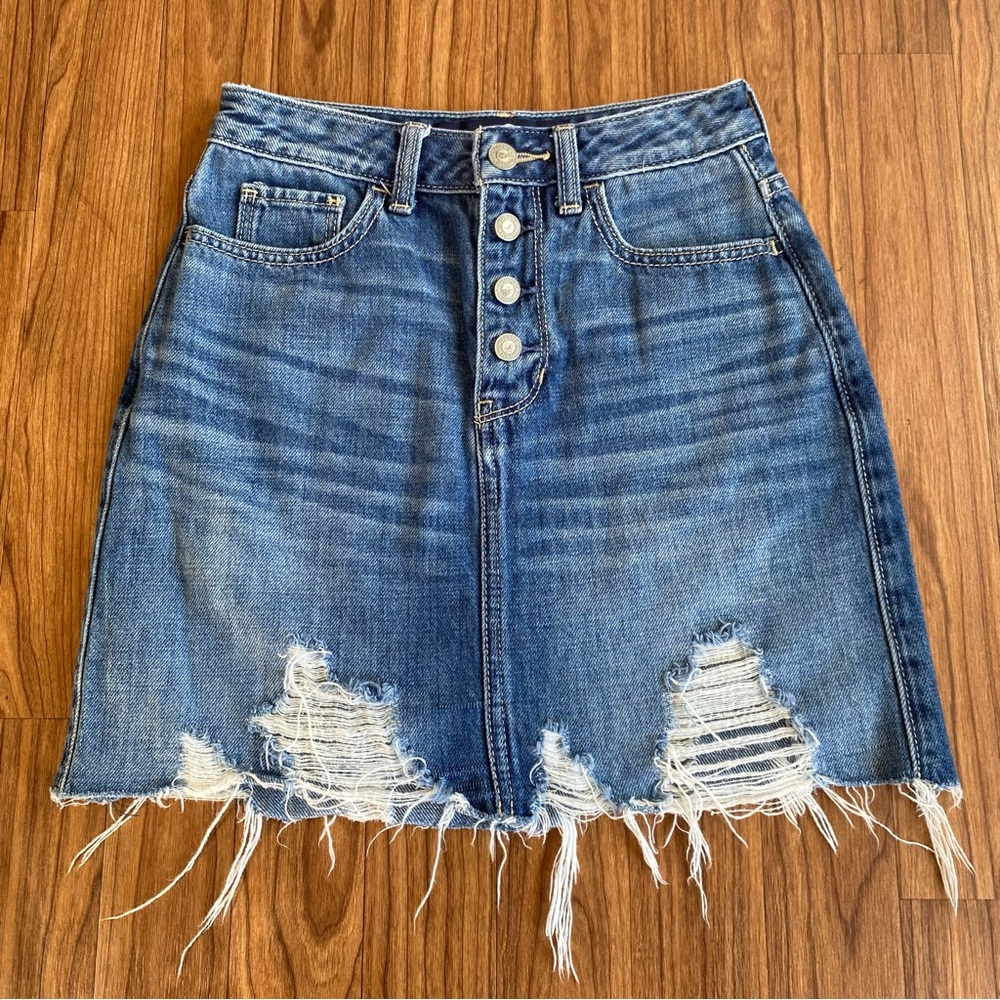 Hollister denim skirt